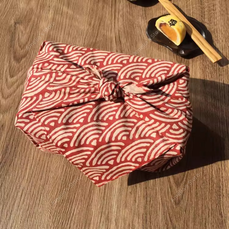 Furoshiki Wrap Cloth - 일본식 후로시키 포장 천 도시락 상자