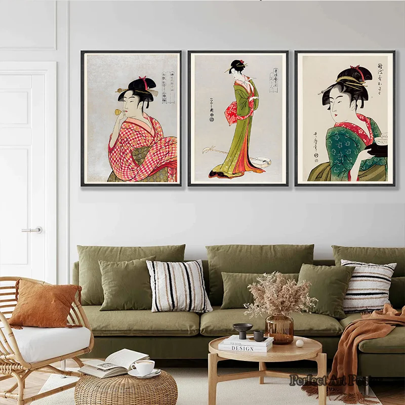 일본 빈티지 게이샤 포스터 일본 여성 전통 예술 문화  - Japan Lifestyle And Culture 리뷰 및 가격